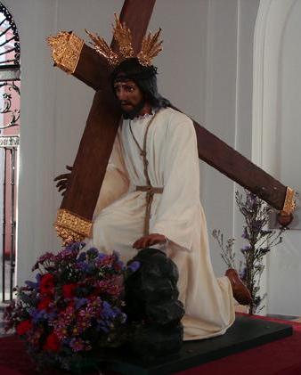 ICONOGRAFÍA DE LA SEMANA SANTA DE AYAMONTE. Segunda parte. Con la cruz a cuesta. 2: Jesús Caído