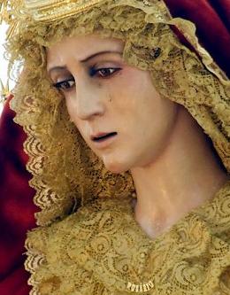 ICONOGRAFÍA DE LA SEMANA DE AYAMONTE. La Virgen palio. Virgen del Rosario | Mojarra Fina: El Blog de la Mojarra Fina Ayamontina